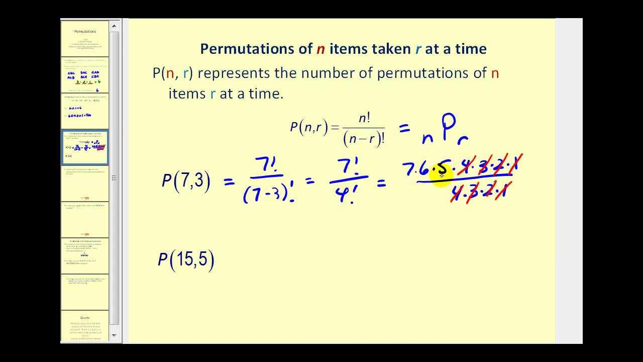 Permutations - YouTube