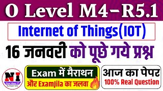 IOT 16 JAN PAPER SOLUTION | Internet of things paper solution | O Level IOT Paper 2025 Today #m4r5