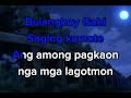 bulanghoy gabi saging kamote double b karaoke version minus one ymkaraoke