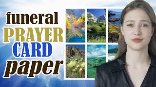 Funeral Prayer Card Paper