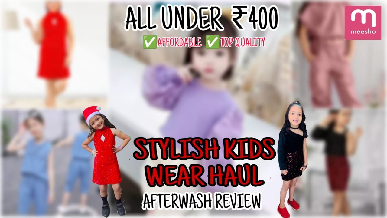 Meesho Kids Wear Haul Try On Review Malayalam Haul Youtube