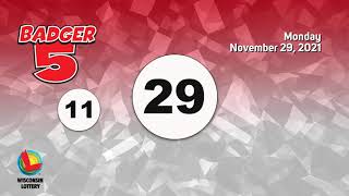 Wisconsin Lottery Evening Draw 11/29/2021