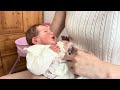 afternoon routine with newborn baby esmaé🧸 reborn feeding u0026 changing emilyxreborns