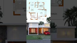 890 sqft 2BHK Low Budget Home #budgethome #budgethome #homedesign #architecture