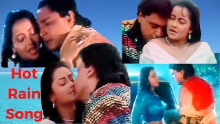 HOT RAIN SONG / 90's Bollywood Hindi movies Rare Sexy Song.