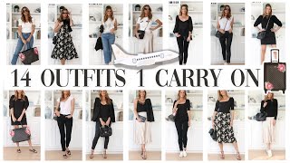 How to pack using ONE Carry On for ONE WEEK of outfits! *Genius Packing Method R