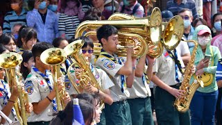 藍動參與大甲媽遶境-吹童軍歌