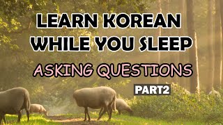 Learn Korean While Sleeping - Questions PART2 | Korean daily conversation practice