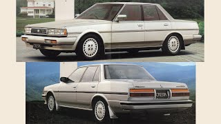 1987.1.＜2代目2nd＞後期CRESTAクレスタGX71山崎努GTツインターボ1G-GT＜3代目3rd＞クレシーダCRESSIDAトヨタTOYOTAカタログMARKⅡCHASERチェイサー兄弟車