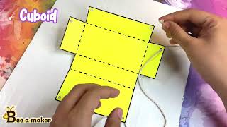 3D shapes pull up nets|STEM activity |Math activity