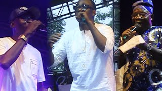 ALABI PASUMA SHARE MIC ON STAGE WITH SEFIU ALAO AND MURI THUNDER AT OSHODI DAY 2024