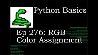 Python Basics RGB Color Assignment