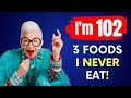 Iris Apfel (102 yr old) I NEVER EAT 3 Foods and LIVE LONGER & TOP 5 Anti-aging Foods.