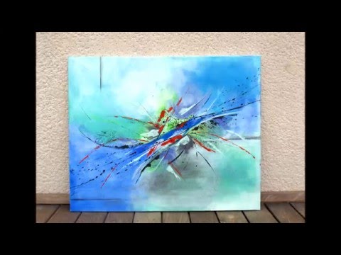 Peinture Abstraite Acrylique Demonstration Vidéo Hd Youtube