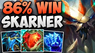 86% WIN RATE SKARNER JUNGLE IN KOREAN CHALLENGER! | CHALLENGER SKARNER JUNGLE GAMEPLAY | Patch 14.22