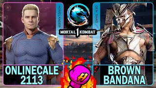 MK1 Onlinecale2113 (HOMELANDER) VS Brown Bandana (GENERAL SHAO)🥊Mortal Kombat 1🥊4K 60ᶠᵖˢ