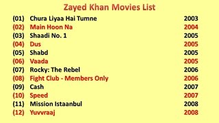Zayed Khan Movies List Zayed Khan Movies List