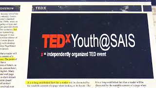 Tedxyouth Sais 2019