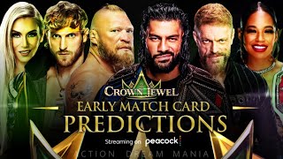 WWE Crown Jewel 2022 Card Predictions | Early Match Card Predictions | Action Dream Mania
