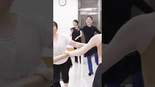 伸びやかなグランバットマン！【大人バレエ】白椛祐子先生/初級クラス #ballet #バレエ #大人バレエ