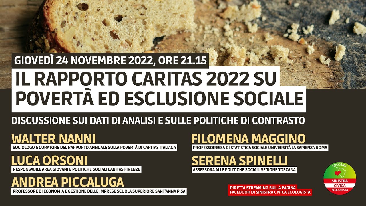 Il Rapporto Caritas 2022 Su Povertà Ed Esclusione Sociale. - YouTube