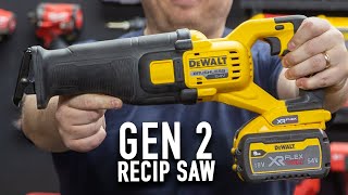 NEW DEWALT Gen2 54v Flexvolt Reciprocating Saw (DCS389)