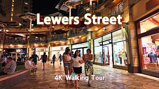 Lewers Street in Waikiki | 4K Walking Tour