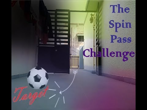 Football spin pass challenge Football spin pass challenge
