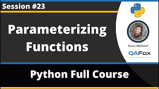 Parameterizing functions (Python Tutorial - Part 23)