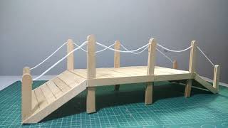 Membuat Jembatan dari Stik Es Krim || Miniature Bridge of Ice Cream Sticks