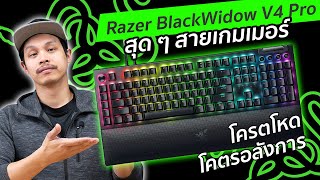 รีวิว Razer BlackWidow V4 Pro คีย์บอร์ดเกมมิ่งสายเขียวโคตรสุด ใหม่ล่าสุด