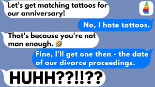【Pear】Cheating Wife Gets Tatto of Her Affair Co-worker So I Divorced Her