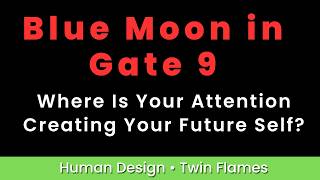Blue Moon in Gate 9: Where Is Your Attention Creating Your Future Self?