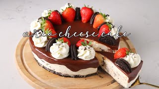 Oreo​ cheese​ cake​ (No​ bake)​ | ชีสเค้กโอรีโอ้​ (ไม่ใช้เตาอบ)​