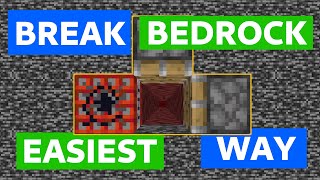 NEW UPDATED EASIEST WAY TO BREAK BEDROCK IN MINECRAFT 26.1.1