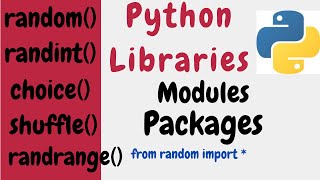 Python Modules Packages and Library | Computer Science Class 12 CBSE - Random Function Random Module