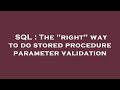 SQL : The 