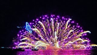 船から観る！2019年 宮島水中花火大会 Miyajima Water Fireworks Festival, Hirosima, japan