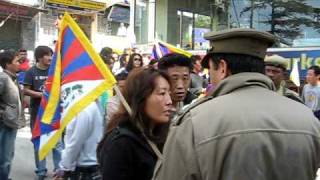 Tibetan Protestors in Dharamsala 1