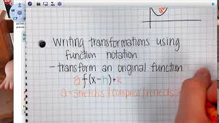 Writing Transformations using function notation & transform piecewise with audio