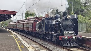 K183 Pulls the Tait! - Steamrail Victoria's Ashburton Shuttles Charter (E) (S) 10.09.2023