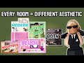 BUILDING A BLOXBURG HOUSE BUT EVERY ROOM IS A DIFFERENT AESTHETIC... | roblox