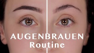 Augenbrauen Zupfen, Schneiden, Schminken | Augenbrauen Routine | Hatice Schmidt