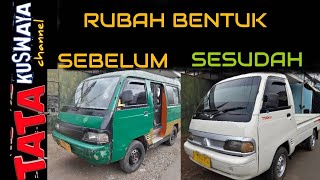 PROSES RUBAH BENTUK ANGKOT MENJADI PICK UP #T120SS