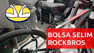 BOLSA BAG SELIM BICICLETA ROCKBROS 1.2 LITROS | UNBOXING E DETALHES