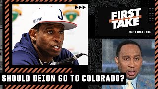 Why Stephen A. doesn't want Deion Sanders taking the Colorado job 👀 | First Take