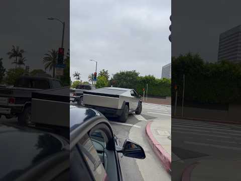 Retro Meets Futuristic: Tesla Cybertruck meets Old Chevy truck #shorts