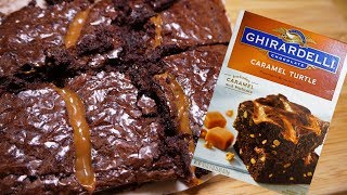 Ghirardelli Caramel Turtle Premium Brownie Mix