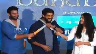 Rana Making Super Fun With Prabhas and Anushka @ The World Of Baahubali Launch | TFPC