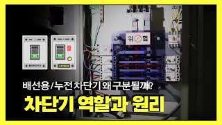 위험 상황에 전기를 차단해 주는 배선용 차단기와 누전 차단기